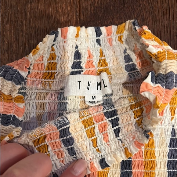 Bundle of 3 Women’s Blouses Tops THML Fever Mason&Belle Boho Blue Pink Size Med - Picture 11 of 16